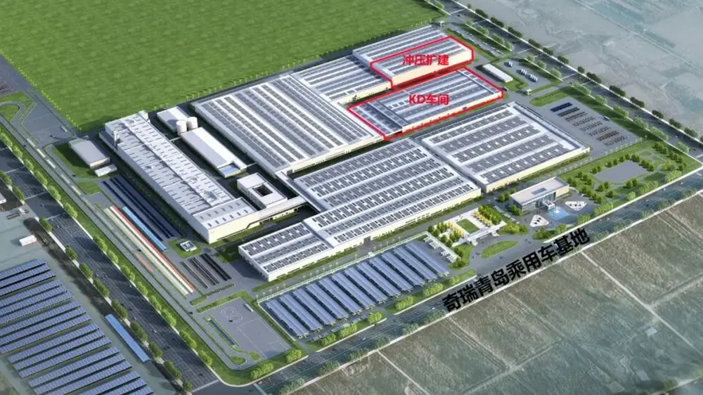 Chery KD Ko te kaupapa Hangarau Hangarau Hangarau i runga i te kurupae, eihe kua kite i te kaupapa hanga Aukutahi a QingDao Base i toa te kaupapa 