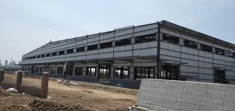 Prefab Modular Steel Frame Logistics Hanga whare putunga