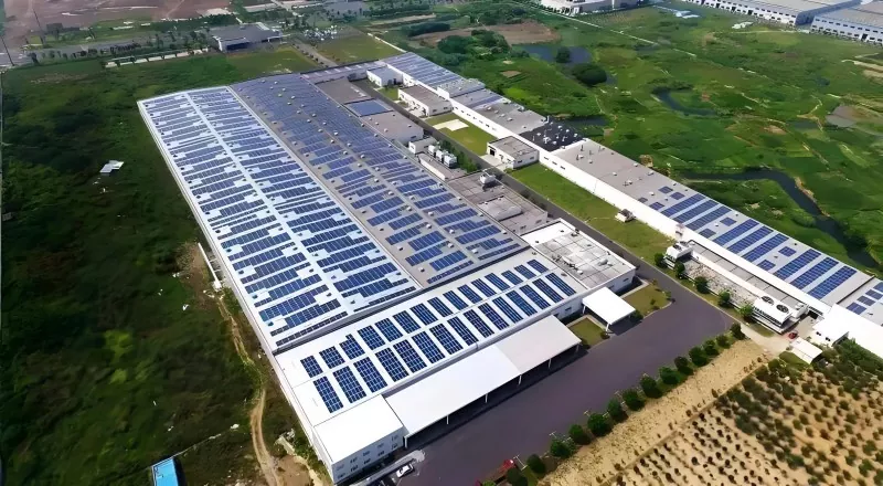 PV-Integrated Warehouse Steel Hanganga